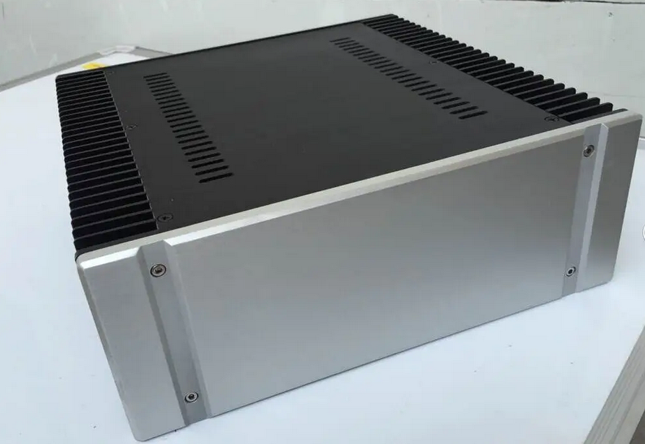 Back silver Full Aluminum Alloy Class A Amplifier DIY Chassis Power Amp Case DIY Enclosure HIFI Audio Install housing 320*120*315MM