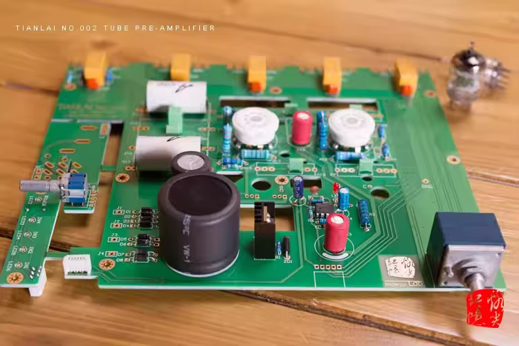 New V2  stereo GE5670 vacuum tube preamplifier with Four way input selection