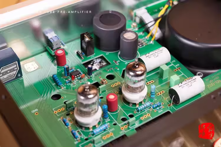 New V2  stereo GE5670 vacuum tube preamplifier with Four way input selection