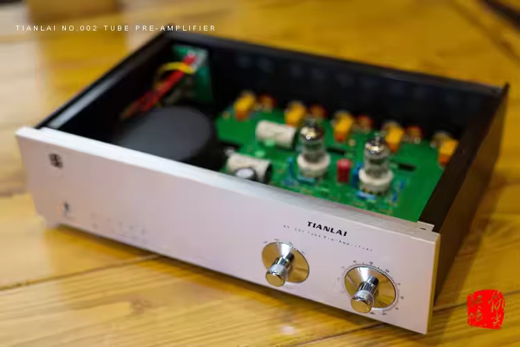 New V2  stereo GE5670 vacuum tube preamplifier with Four way input selection