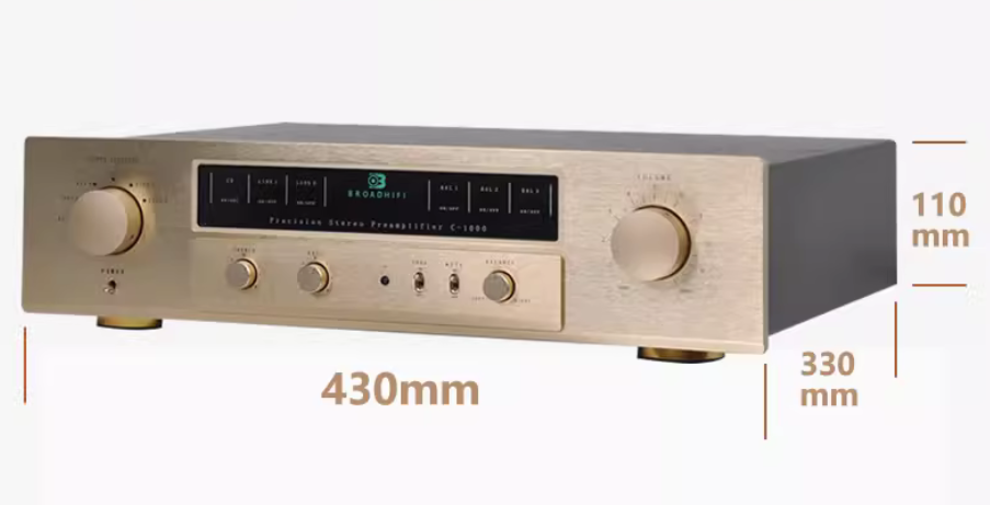 NEW Reference Accuphase C-2000 Class A Fully Balanced Preamplifier Hi-Fi Preamplifier Treble and Bass Adjustment with Remote Control