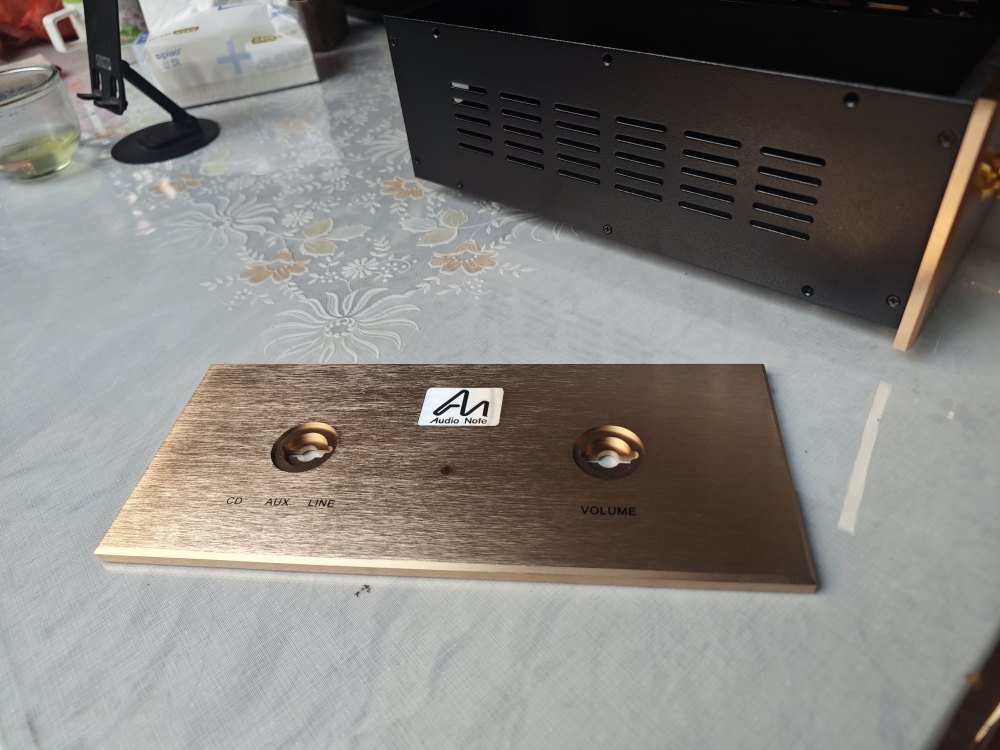 LETAO/AN High-end Audiophile tube preamp chassis DIY amplifier case champagne gold front panel