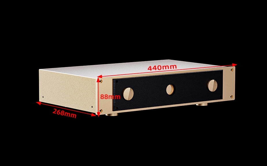 HIFI DIY Iron-aluminum hybrid amplifier chassis Integrated amplifier case Suitable for installing FM300A circuit