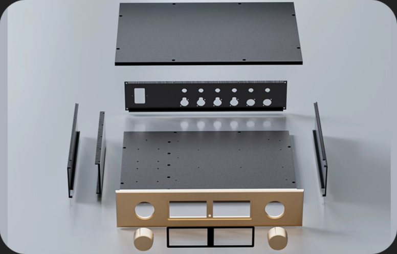 C-245 All Aluminum preamplifier Chassis Tube Amplifier Housing Hi-Fi Preamp Case DIY Box