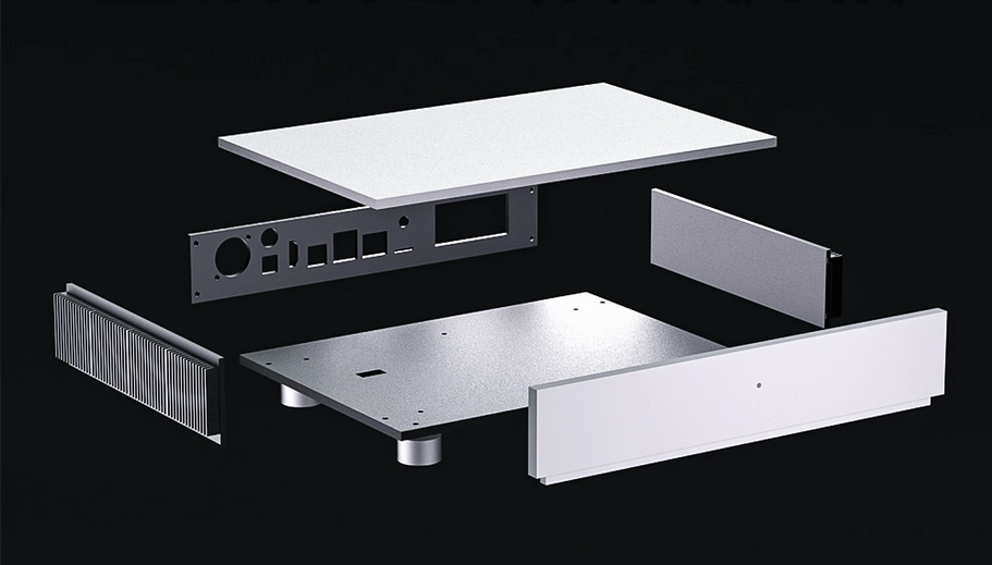 New 2406 all-aluminum alloy HIFI DIY amplifier chassis DAP-10 decoder case