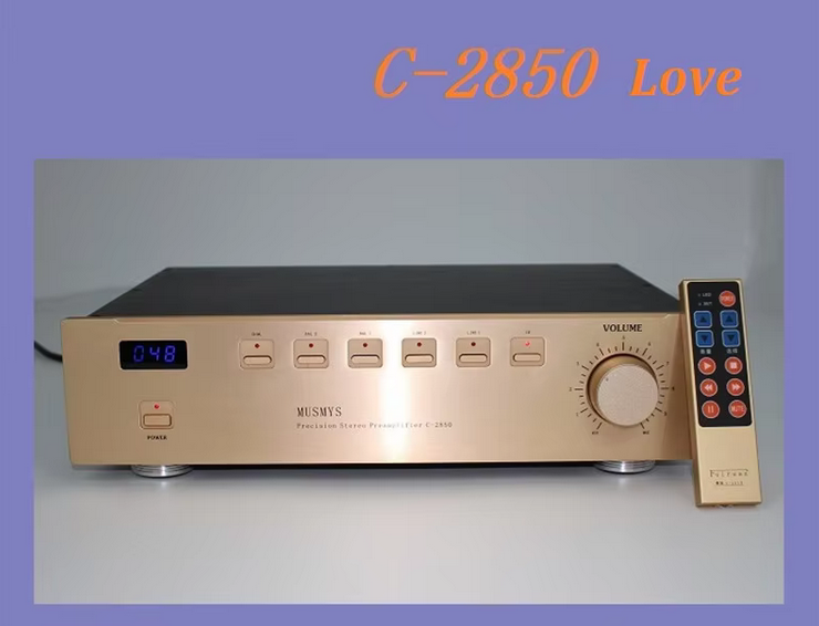 NEW finished remote control C-2850 Love Version Preamplifier Pre AMP Preamp Pre-amplifier Pre Amplifier Real XLR Output