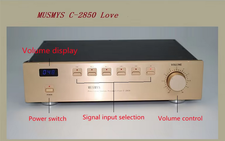 NEW finished remote control C-2850 Love Version Preamplifier Pre AMP Preamp Pre-amplifier Pre Amplifier Real XLR Output
