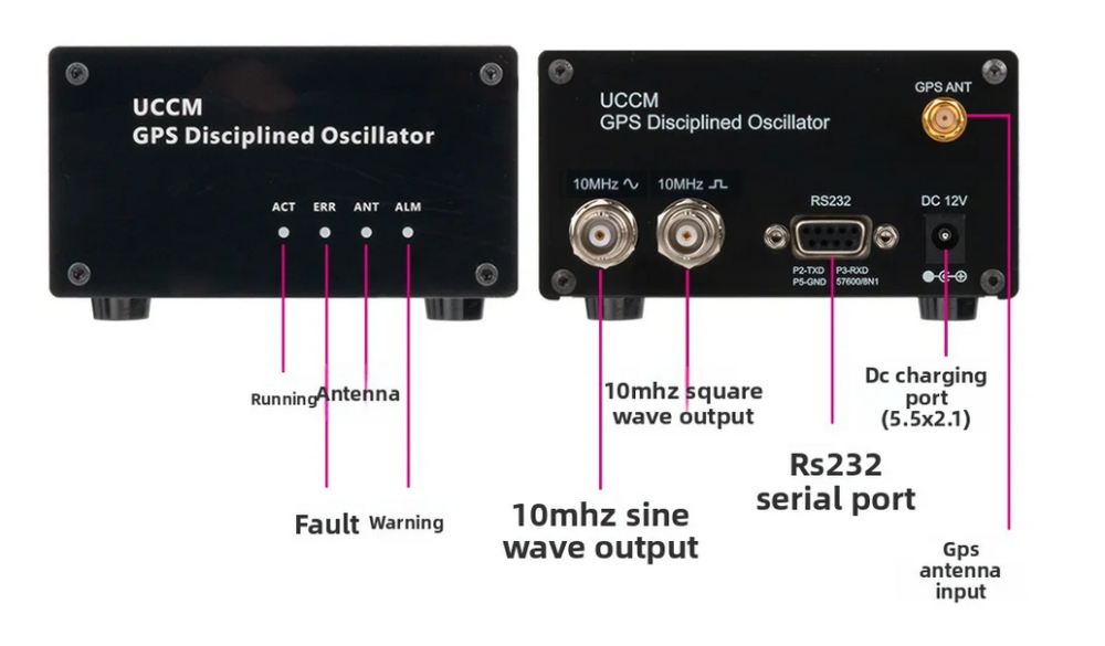 GPSDO Taming Clock GPS Timing 10MHz Frequency Reference UCCM OCXO Constant Temperature Crystal Oscillator