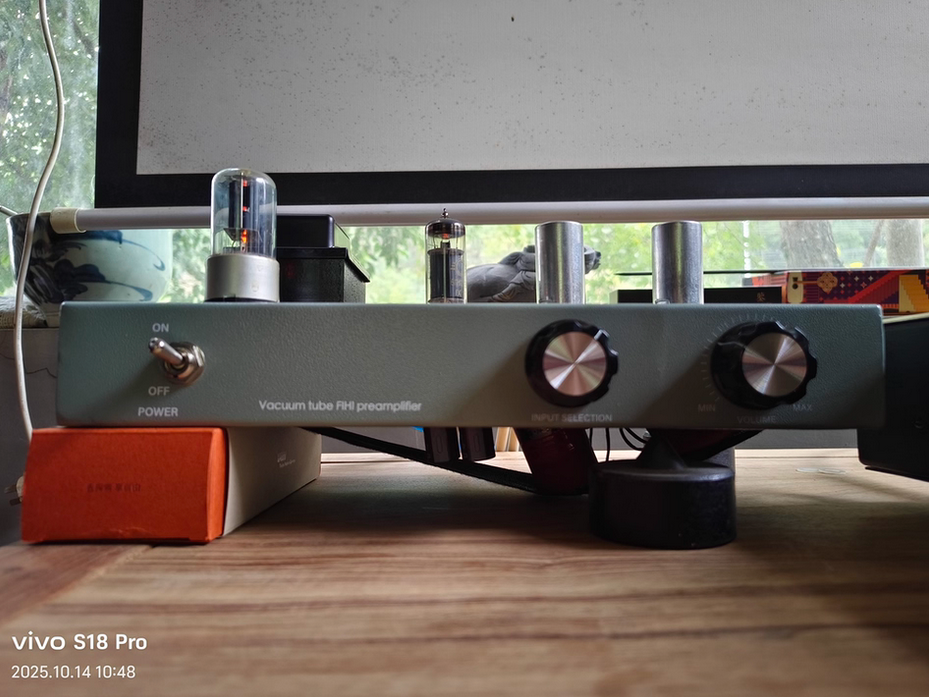 Finished 3A5 HIFI DIY stereo Direct heating electron tube preamplifier