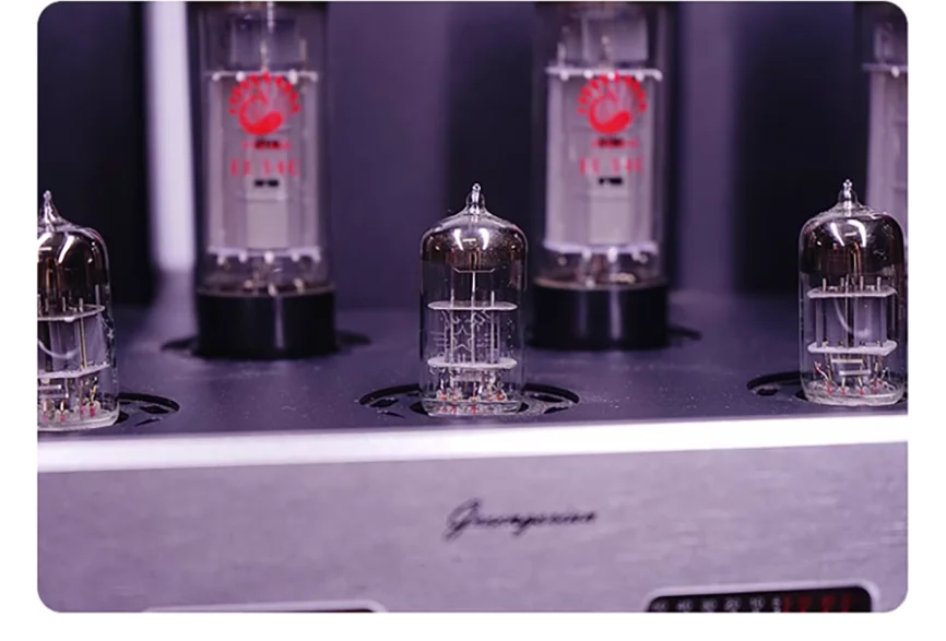 Class A Tube Amplifier EL34 Push-pull Amplifier Bluetooth 5.0 HiFi High Power Amplifier Home Audio VU Meter amplifier