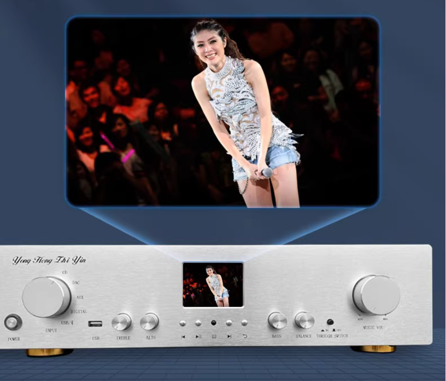 Upgrade A1 High-power 800W Hifi Amplifier USB Bluetooth 5.2 Subwoofer Output lossless play Power Amplifier Audio Support lossless USB flash drive Bluetooth
