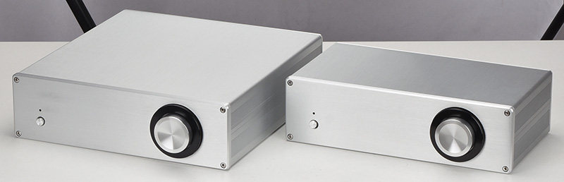 3008B silver full aluminum HIFI DIY preamp chassis  amplifier Case Easy to install box