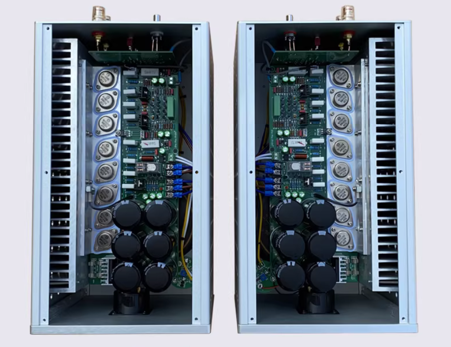 1 pair X3 split  2.0 HIFI high-power Class A power amplifier home post amplifier vu meter amplifier support RCA XLR input