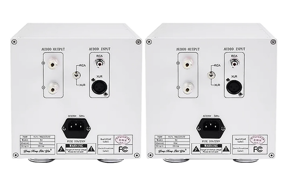 1 pair X3 split  2.0 HIFI high-power Class A power amplifier home post amplifier vu meter amplifier support RCA XLR input