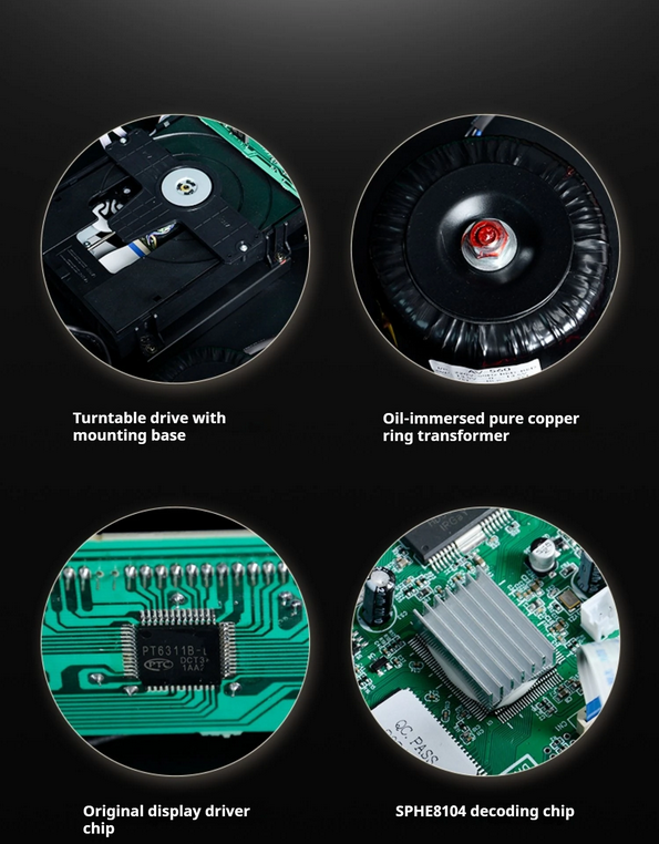 DP560 HiFi CD Player with Bluetooth 5.0 High Fidelity Music Disc Playback Audiophile CD Transport