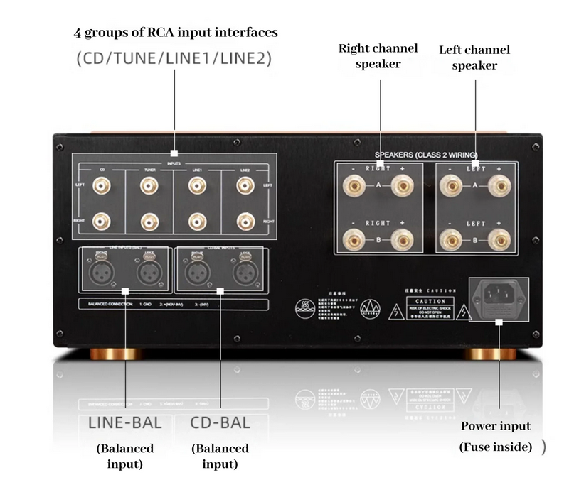 Refer to Accuphase MA3000PRO High Power Field Effect Tube HIFI Combined Machine HIFiI Power Amplifier 250W/CH(8Ω);350W/CH(4Ω)