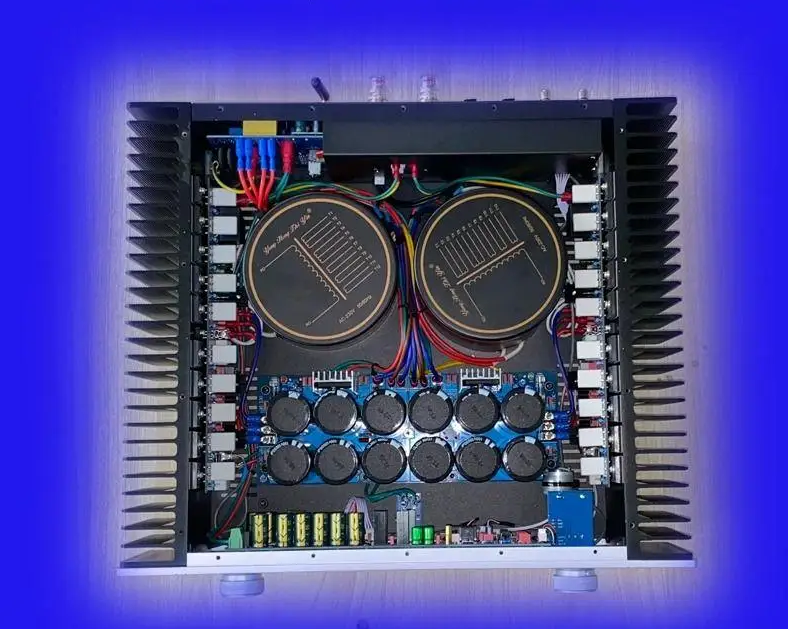 A288 Upgraded High Power Class A 5.1 HiFi Amplifier Bluetooth Gold Sealed Tube Combined amp 300W*2