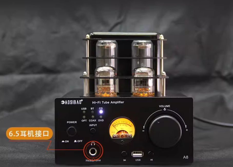 80W+80W HiFi Tube Amplifier High Power Fever Amplifier Audio Speaker Amplifier for Home Theater with Bluetooth 5.0 Ear Amplifier