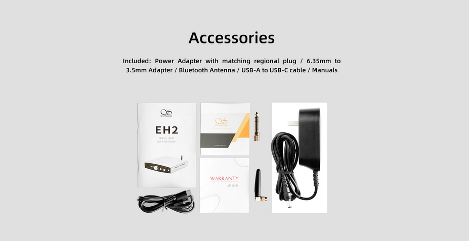SHANLING EH2 24-bit Architecture R2R DAC AMP Desktop Decoder Headphone Amplifier Bluetooth 5.2 LDAC Hi-Res Audio PCM768 DSD512