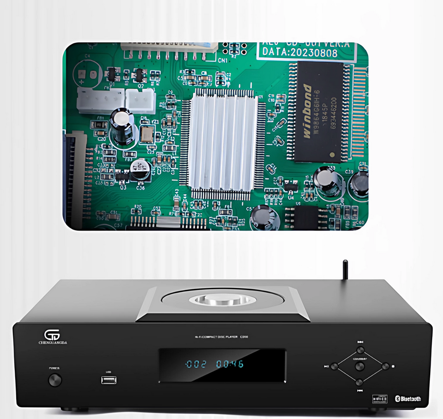CD50HIFI Professional CD Player with Bluetooth 5.3 SC6137 DAC Chip High-End Balanced CD Music Player DA11 Drive Mechanism