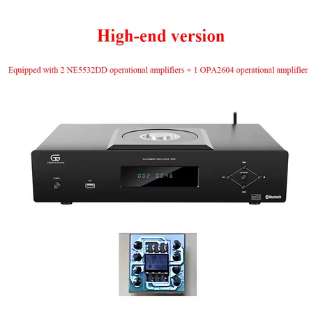 CD50HIFI Professional CD Player with Bluetooth 5.3 SC6137 DAC Chip High-End Balanced CD Music Player DA11 Drive Mechanism