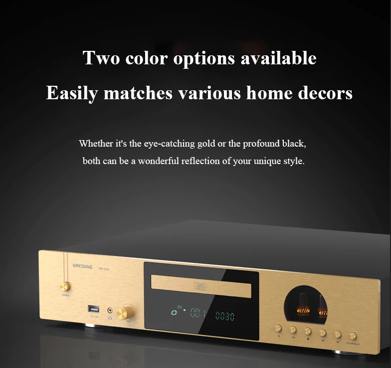 Professional HIFI Tube CD Player DTS Decoding SPH8104 Bluetooth 5.2 Audiophile Pure CD Player USB Reading Toroidal Transformer