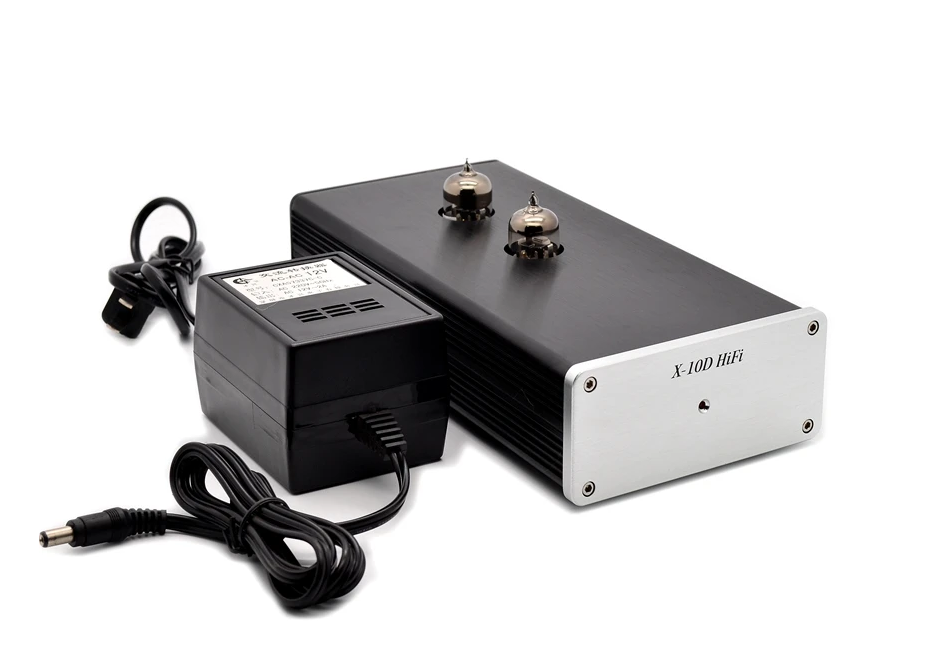 X-10D 2.0 original circuit HiFi 6N11 tube buffer audio signal tube preamplifier With AC12V power adapter