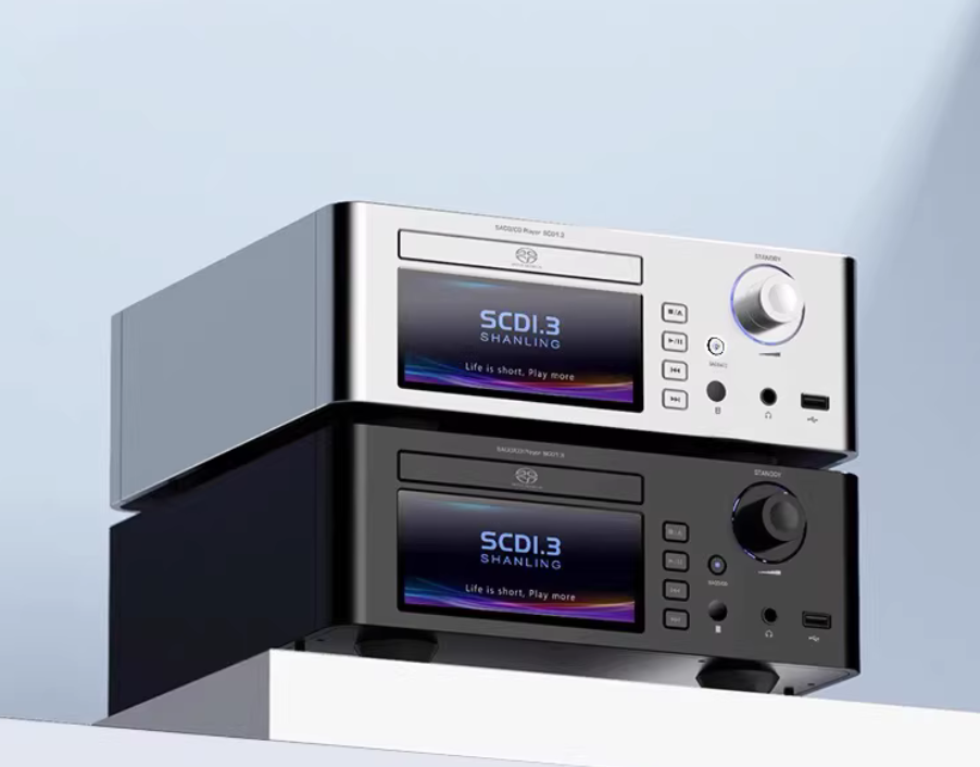 SHANLING SCD1.3 SACD CD Player Hi-Res Audio Sanyo HD870 ME1389EE system AK4499EX AK4191 DAC chips Bluetooth LDAC PCM768 DSD512
