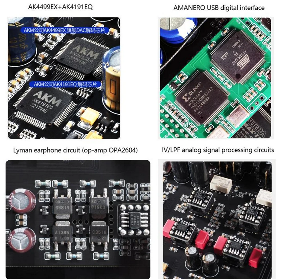 DA50 PRO 2* AK4499EX DAC HiFi MQA Audio Balance Decoder XU316 USB 32Bit 768KHz DSD512 Bluetooth 5.4 QCC5181 LDAC IIS