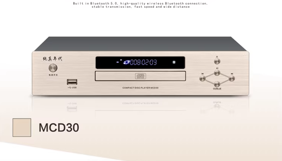 Audiophile HIFI CD Player Bluetooth 5.0 USB Lossless Music Player Balanced Digital Optical Coaxial Output DTS Music Turntable