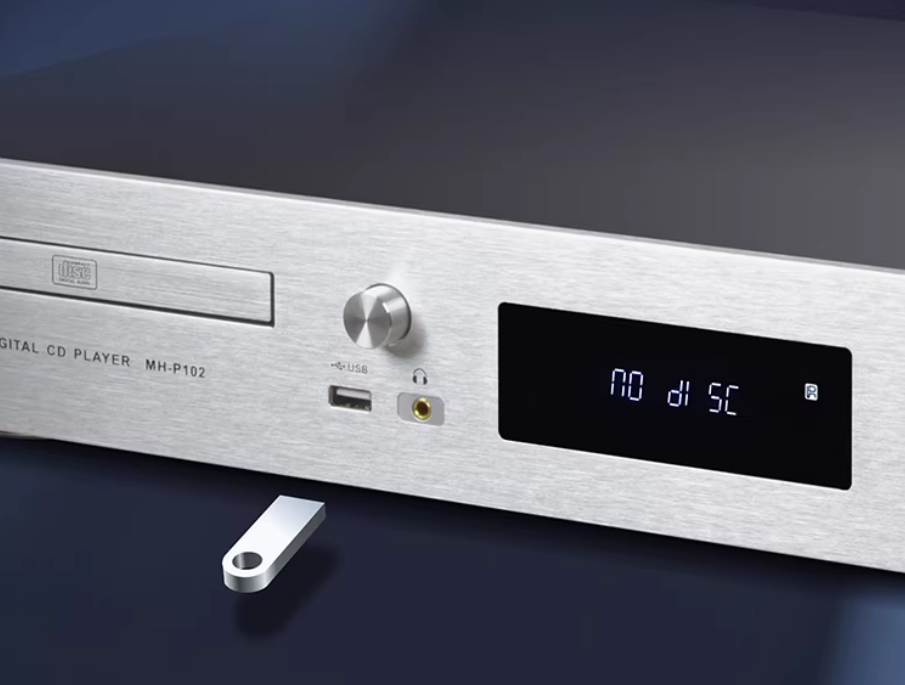 Lossless HIFI CD Player with Bluetooth 5.3 DTS Decoding DSP Sound Effects Home CD Music Player OPA2604AP Operational Amplifier