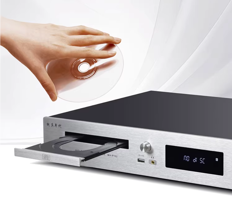 Lossless HIFI CD Player with Bluetooth 5.3 DTS Decoding DSP Sound Effects Home CD Music Player OPA2604AP Operational Amplifier