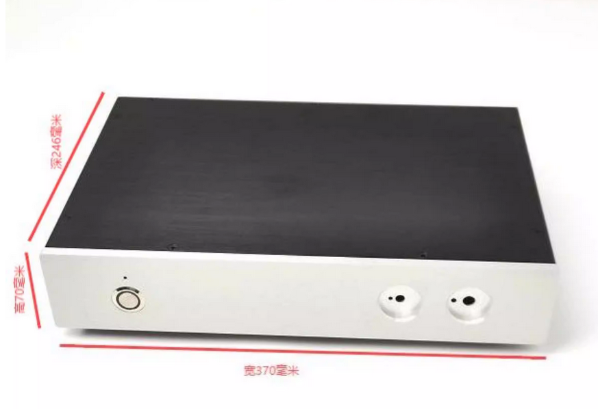 246 preamplifier 300B KT88 tube amplifier DIY shell linear power supply computer all aluminum chassis 370*70*246 mm