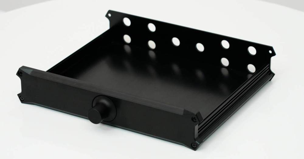 X234 Full Aluminum alloy 4-channel audio signal input switch case signal controller chassis Passive preamp box