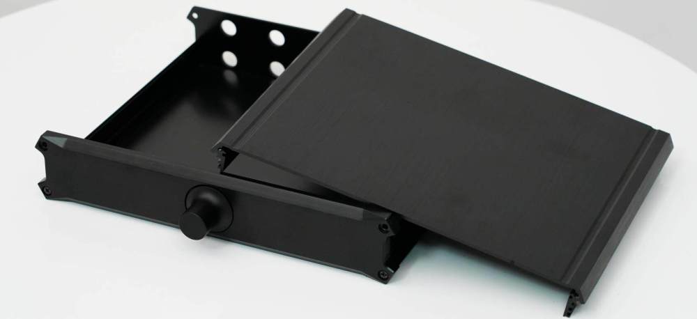 X234 Full Aluminum alloy 4-channel audio signal input switch case signal controller chassis Passive preamp box