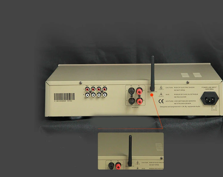 2x250W Active Amplifier 5.0 Bluetooth Pre-Stage Amplifiers 4-8Ω Hi-Res Amp USB Lossless Audio For Home Theater Active Subwoofer