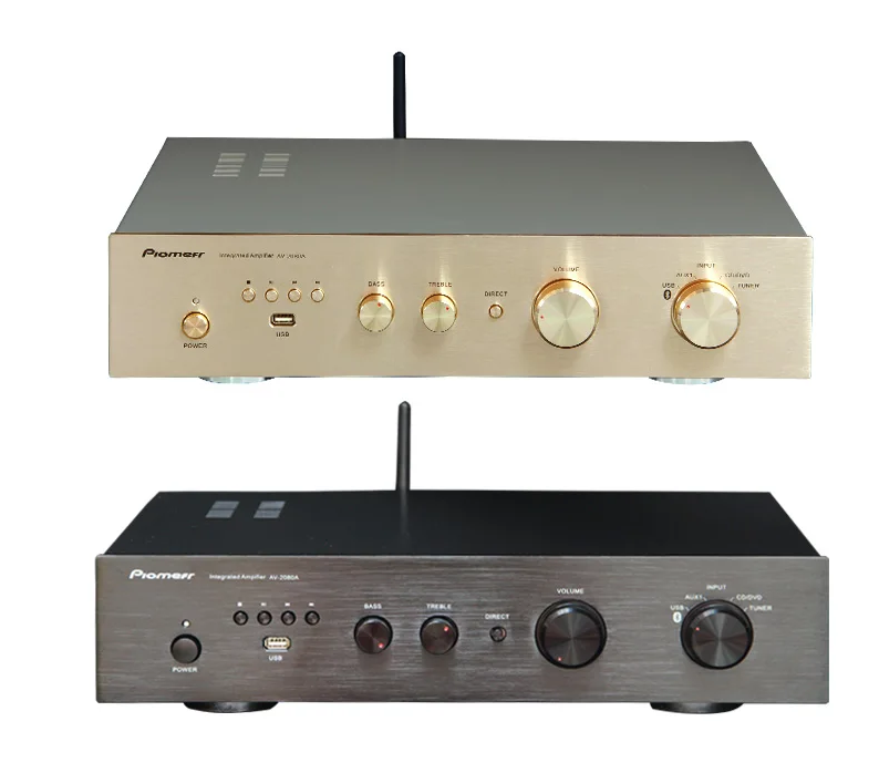 2x250W Active Amplifier 5.0 Bluetooth Pre-Stage Amplifiers 4-8Ω Hi-Res Amp USB Lossless Audio For Home Theater Active Subwoofer