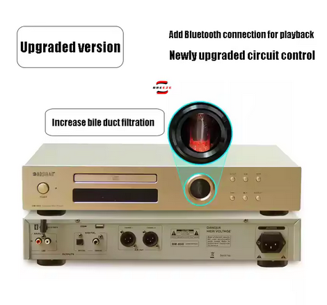 Latest Version British pure CD player, high fidelity home HiFi lossless music, USB Bluetooth, vinyl disc player