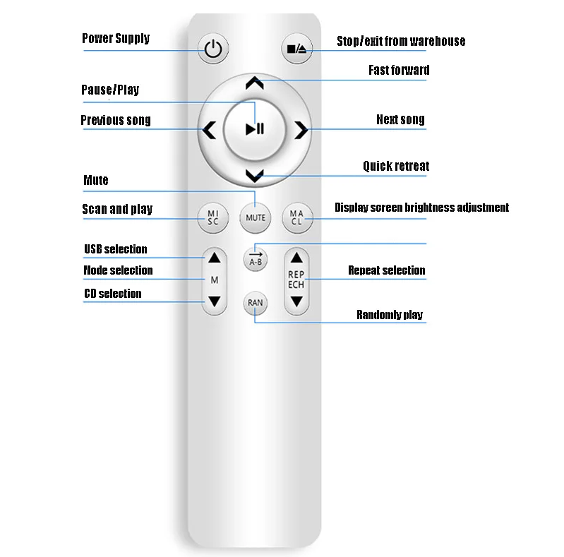 Latest Version British pure CD player, high fidelity home HiFi lossless music, USB Bluetooth, vinyl disc player