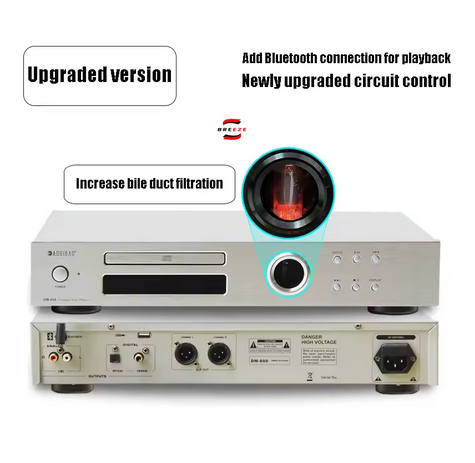 Latest Version British pure CD player, high fidelity home HiFi lossless music, USB Bluetooth, vinyl disc player