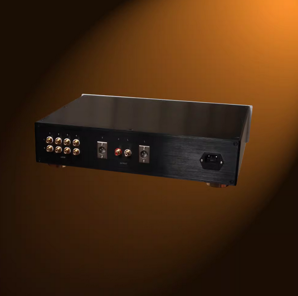 New finished  6C12 6N10  Electronic tube balanced single ended dual output digital volume HIFI preamplifier