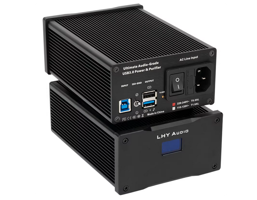 LHY Audio USB3.0 HiFi Purifier Balance Signal Filtering Noise Built-in 25W Fever DC Linear Power Supply