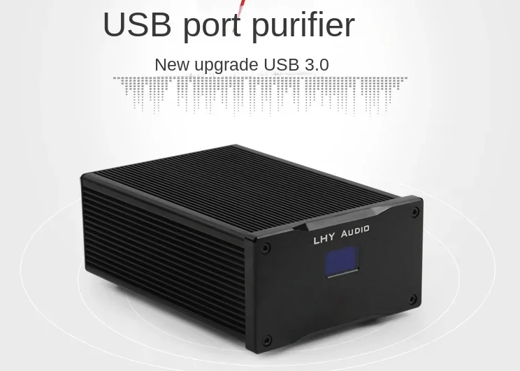 LHY Audio USB3.0 HiFi Purifier Balance Signal Filtering Noise Built-in 25W Fever DC Linear Power Supply