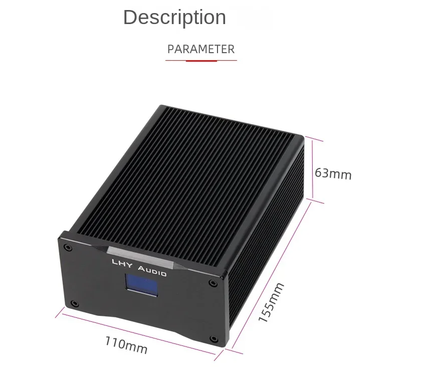LHY Audio USB3.0 HiFi Purifier Balance Signal Filtering Noise Built-in 25W Fever DC Linear Power Supply