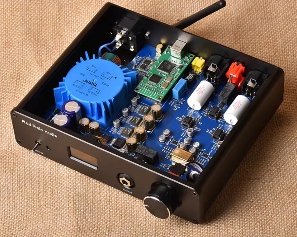 latest Rod rain audio DA10 dual core ES9038 DSD512 Bluetooth 5.4 decoder DAC headphone amplifier