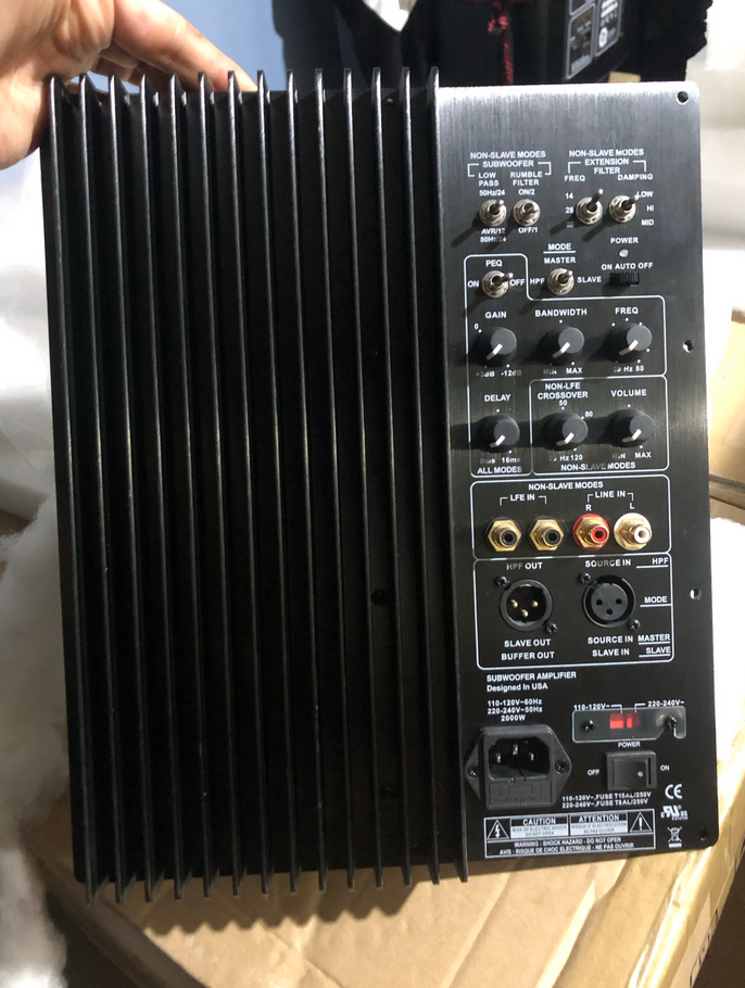 high power 2000W H800 A380 Subwoofer Power Amplifier Board with EQ faction