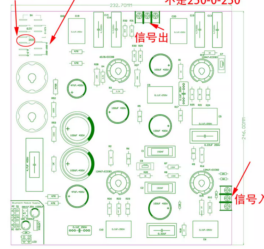 American CAT SL-1 circuit tube  preamp circuit board, ECC82 ECC83 6N11 tube preamplifier board, AC filament power supply. sweet tone