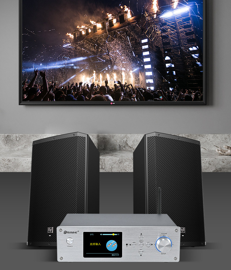Desktop HIFI Digital Music Player Dual ES9039Q2M DAC QCC3084 Bluetooth 5.4 Decoding Music Turntable Support DSD256 DTS Decoding