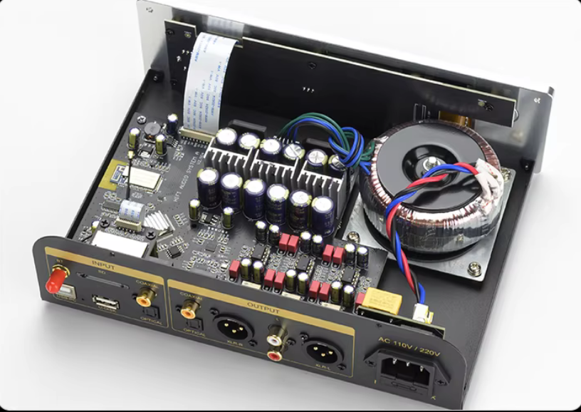 Desktop HIFI Digital Music Player Dual ES9039Q2M DAC QCC3084 Bluetooth 5.4 Decoding Music Turntable Support DSD256 DTS Decoding