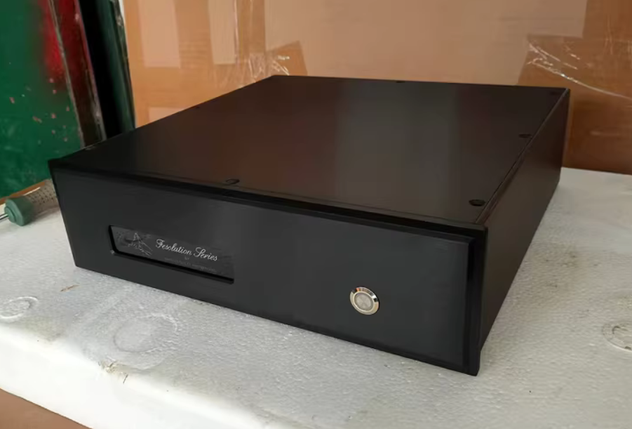 black FM amplifier Aluminum Amplifier Chassis preamplifier DIY enclosure install box 320*90*308mm or 258mm
